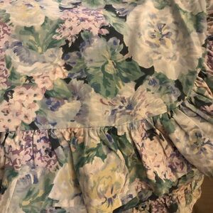 Eileen West vintage Floral Ruffled pillow case 2 pc